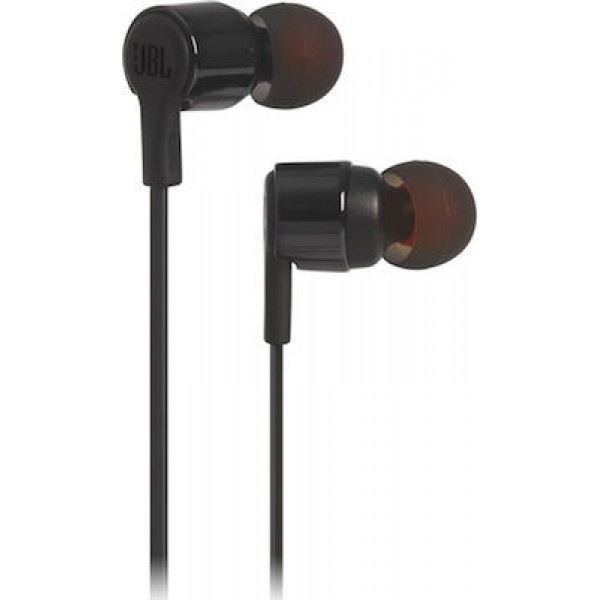 JBL T210 In-ear Handsfree με Βύσμα 3.5mm Μαύρο